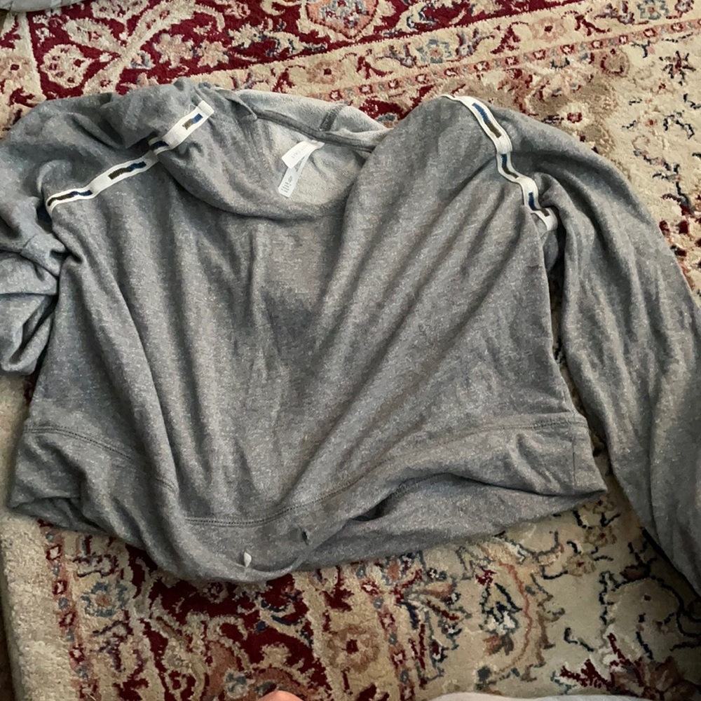 Xl grey cropped hoodie Aeropostale